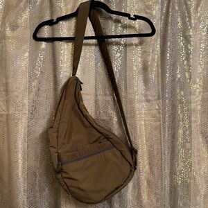 Ameribag Healthy Backpack Brown Taupe Lightweight Sling Crossbody 17"